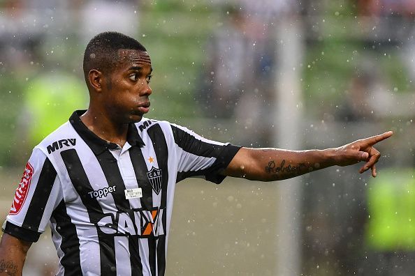 Robinho while playing for Atl&Atilde;&copy;tico Mineiro in 2017