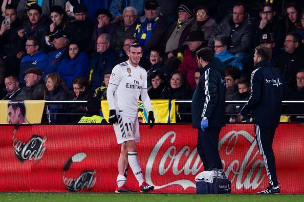 Bale suffered an injury against Villarreal