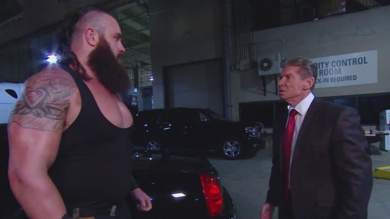 Braun Strowman and Vince McMahon