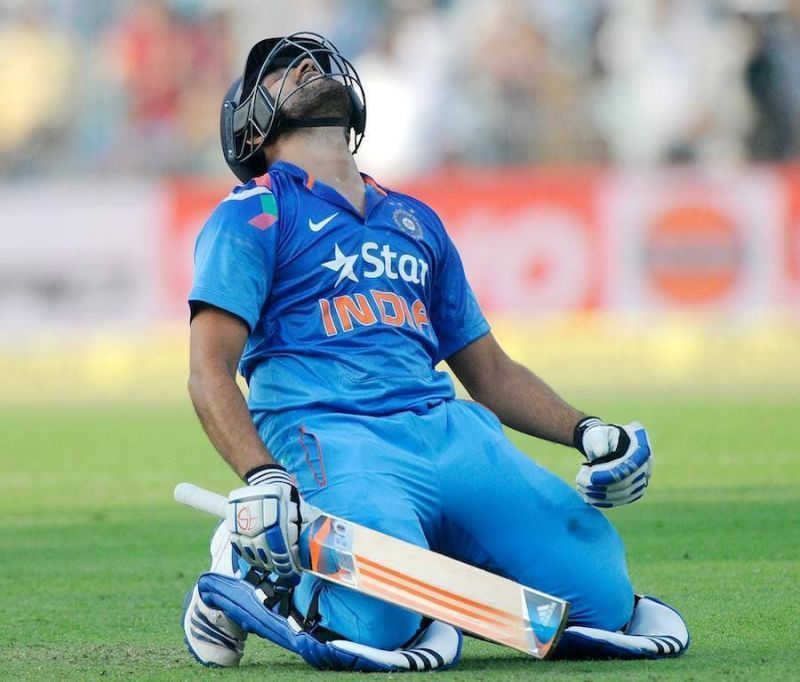 Rohit Sharma was dropped early on way to his record-breaking 264
