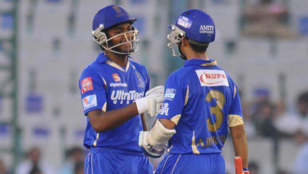 Captain Ajinkya Rahane with the young gun Sanju Samson