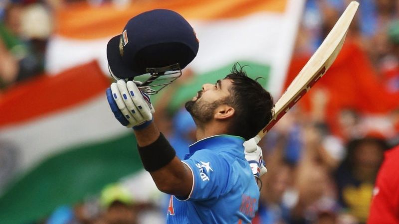 Kohli scored the fastest century by an Indian in ODIs