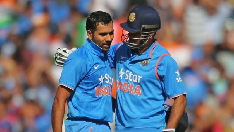 Rohit Sharma and MS Dhoni