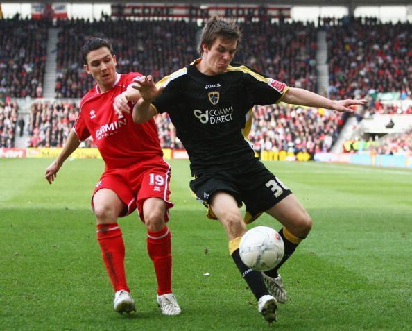 Aaron Ramsey in action for Cardiff City as a teenager