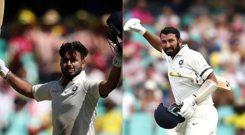 Rishabh Pant and Cheteshwar Pujara