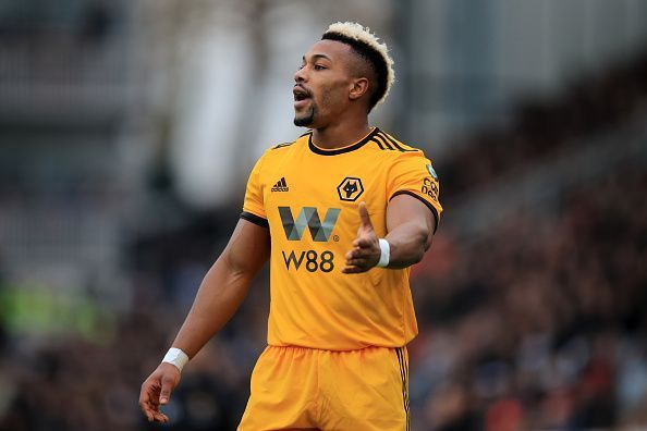 Adama Traore in action for wolves.