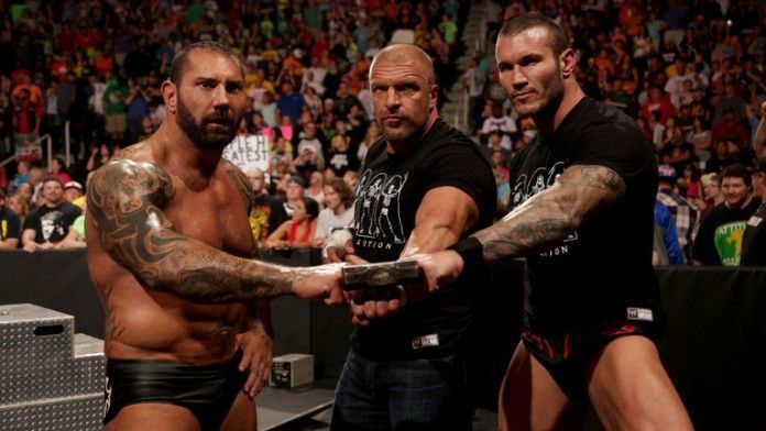 With Triple H possibly sidelined due to an injury, the WWE may well choose to have Batista vs Randy Orton the card