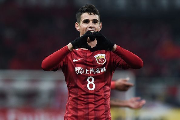 Oscar moved to China from Chelsea in 201