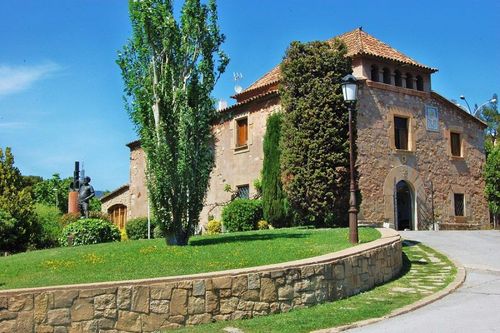 The main faÃ§ade of La Masia