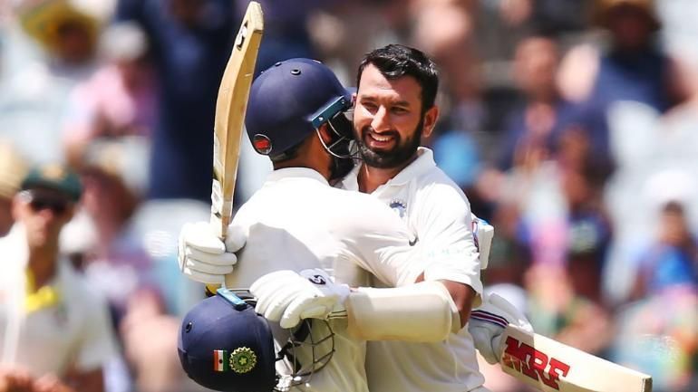 Pujara scored three centuries in this series