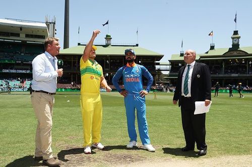 Australia won the toss and chose to bat in the First ODI against India at SCG