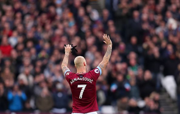 Marko Arnautovic was left out of the West Ham United squad.