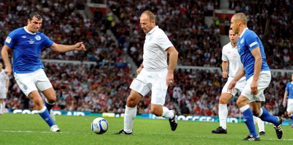 Alan Shearer in an exhibition match