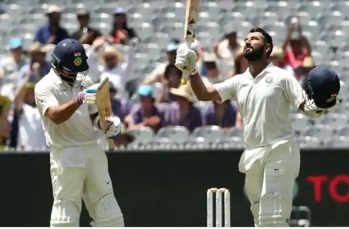 Skipper Virat Kohli lauds Cheteshwar Pujara after he notched up his century.