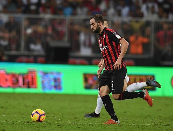 Higuain has had a turbulent season with AC Milan