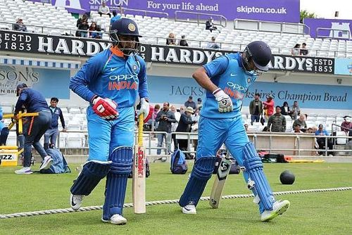 India's upcoming star batsmen- Prithvi Shaw(L) and Mayank Agarwal(R) opening the batting for India A