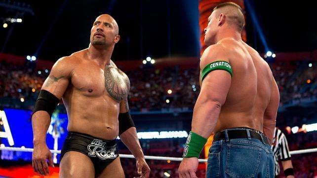 The Rock and John Cena have faced each other twice already.