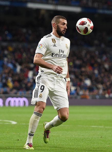 Real Madrid striker Karim Benzema in action.