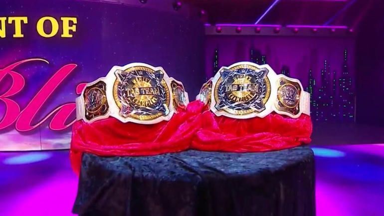 The women&#039;s tag team championships were unveiled last night on RAW