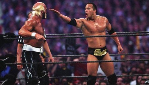 The Rock had a great match with Hulk Hogan but was not the Hulkster's original opponent.