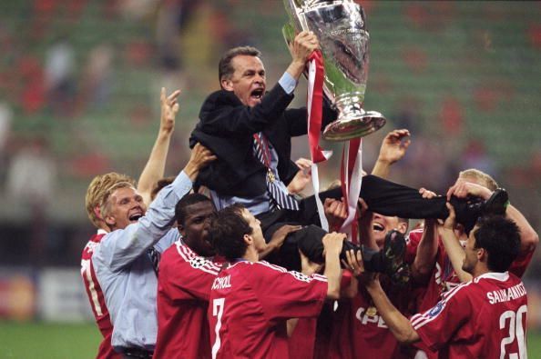 Ottmar Hitzfeld won the Champions League for Bayern Munich in 2000-01.