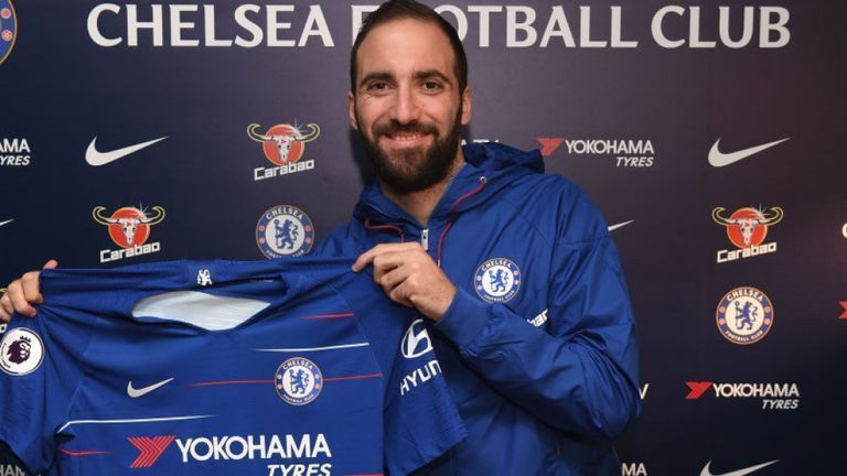 Higuain completed his move to Chelsea last night