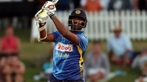 Image result for New Zealand versus Sri Lanka 2nd ODI 2019 Thisara Perera