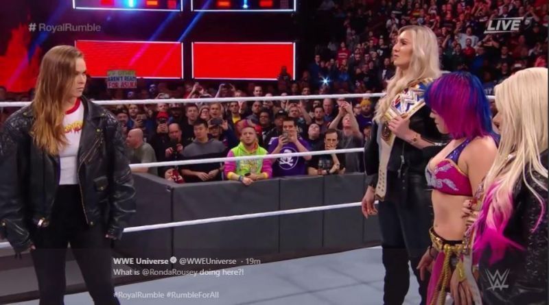 Ronda Rousey debuted at last year&#039;s Royal Rumble PPV.