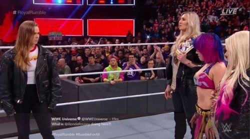 Ronda Rousey debuted at last year's Royal Rumble PPV.