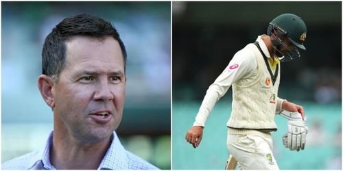 Ricky Ponting has expressed his frustration at Nathan Lyon's body-language with the bat