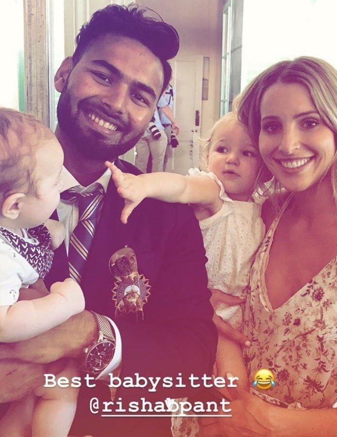 Pant with Tim Paine&#039;s wife