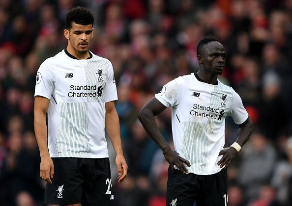 Dominic Solanke (left) with Sadio Mane