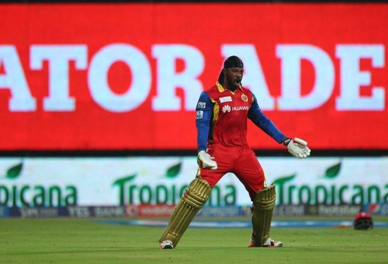 Gayle animated after hitting a ton