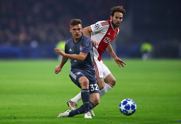 Kimmich in action for Bayern Munich