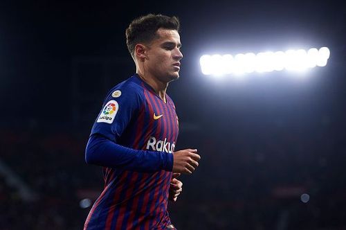 Coutinho in action for Barcelona