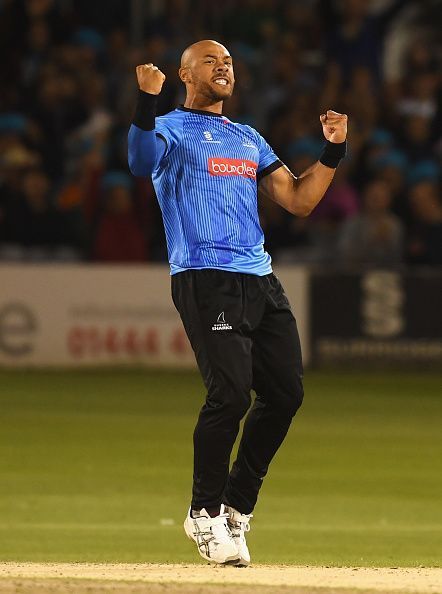 Tymal Mills; Sussex Sharks v Middlesex - Vitality Blast