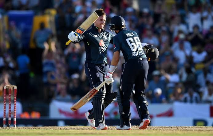 Centurions Jason Roy and Joe Root led the visitors to a stunning chase over West Indies in the 1st ODI