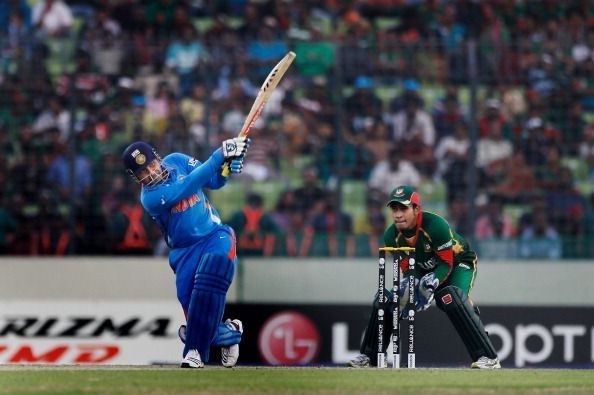 Virender Sehwag scored 175 against Bangladesh in the 2011 World Cup