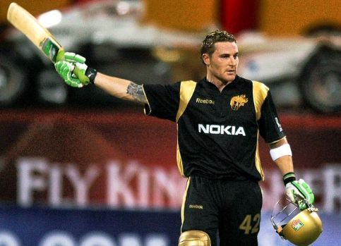 Brendon McCullum in KKR colours