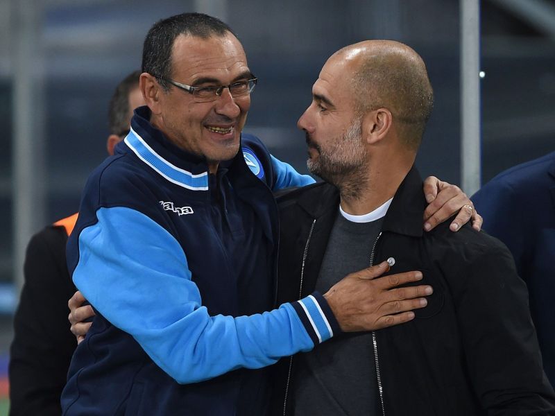 Pep Guardiola and Maurizio Sarri, two top Premier League managers go face to face for the second time this season.