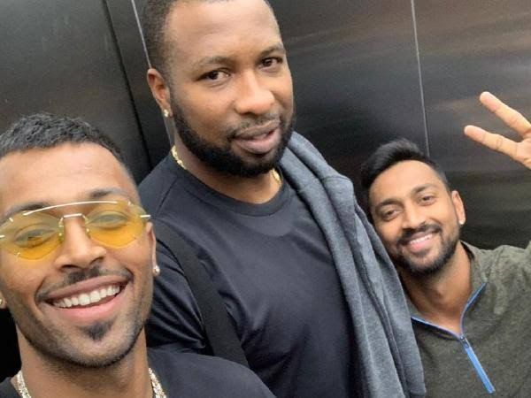 The trio for MI - Pollard and the Pandya brothers
