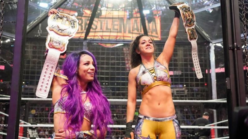 Sasha Banks and Bayley