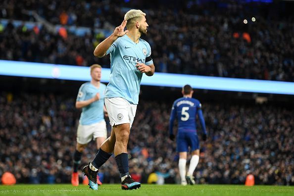 Aguero popped up with another hat-trick