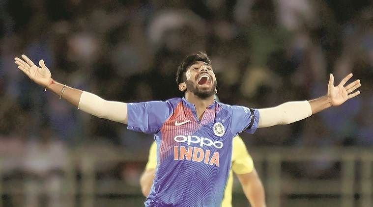 Jasprit Bumrah, India vs Australia, India vs Australia T20, Bumrah last over Australia, Australia tour of India, Indian express, sports news, latest news