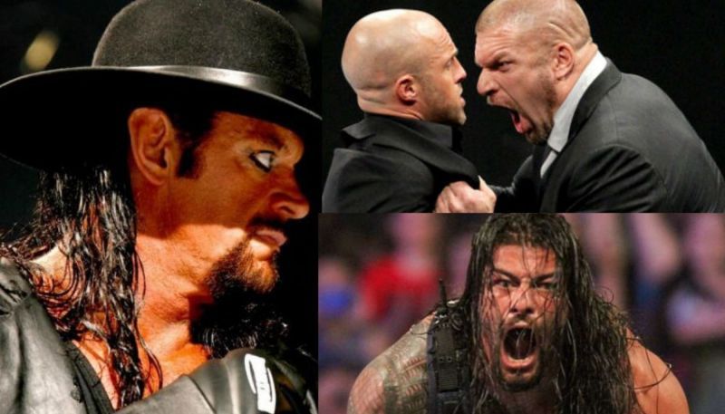The Undertaker, Triple H, and Roman Reigns have all handed out