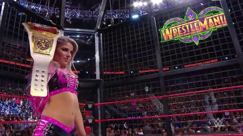 Alexa Bliss won the first ever Women&#039;s Elimination Chamber match