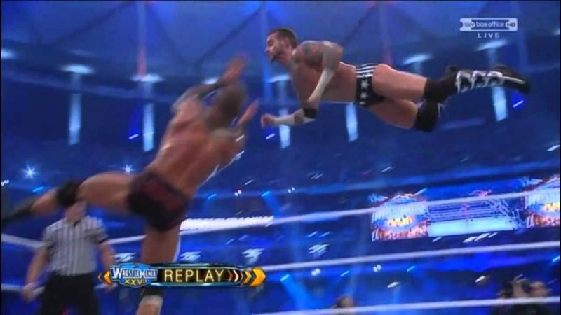 Punk about to get RKO'd