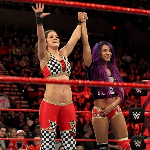 Sasha Banks and Bayley