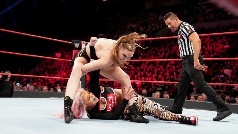 A fired-up Ronda Rousey squashed two Riott Squad members this Monday