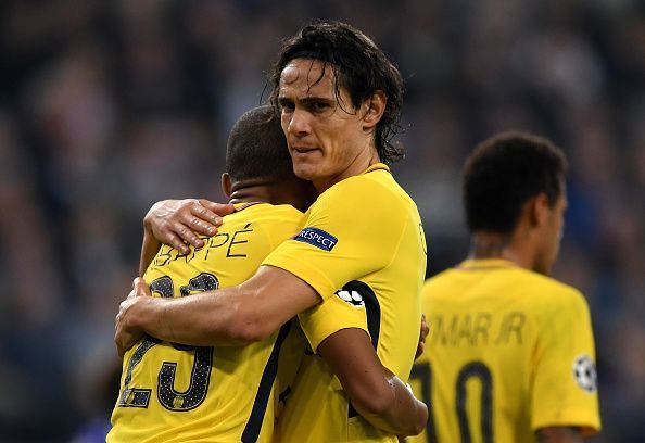 Edinson Cavani and Kylian Mbapper - Paris Saint-Germain